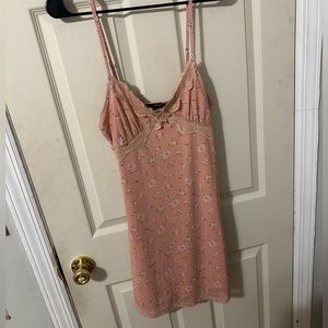 Flower Print Slip Dress